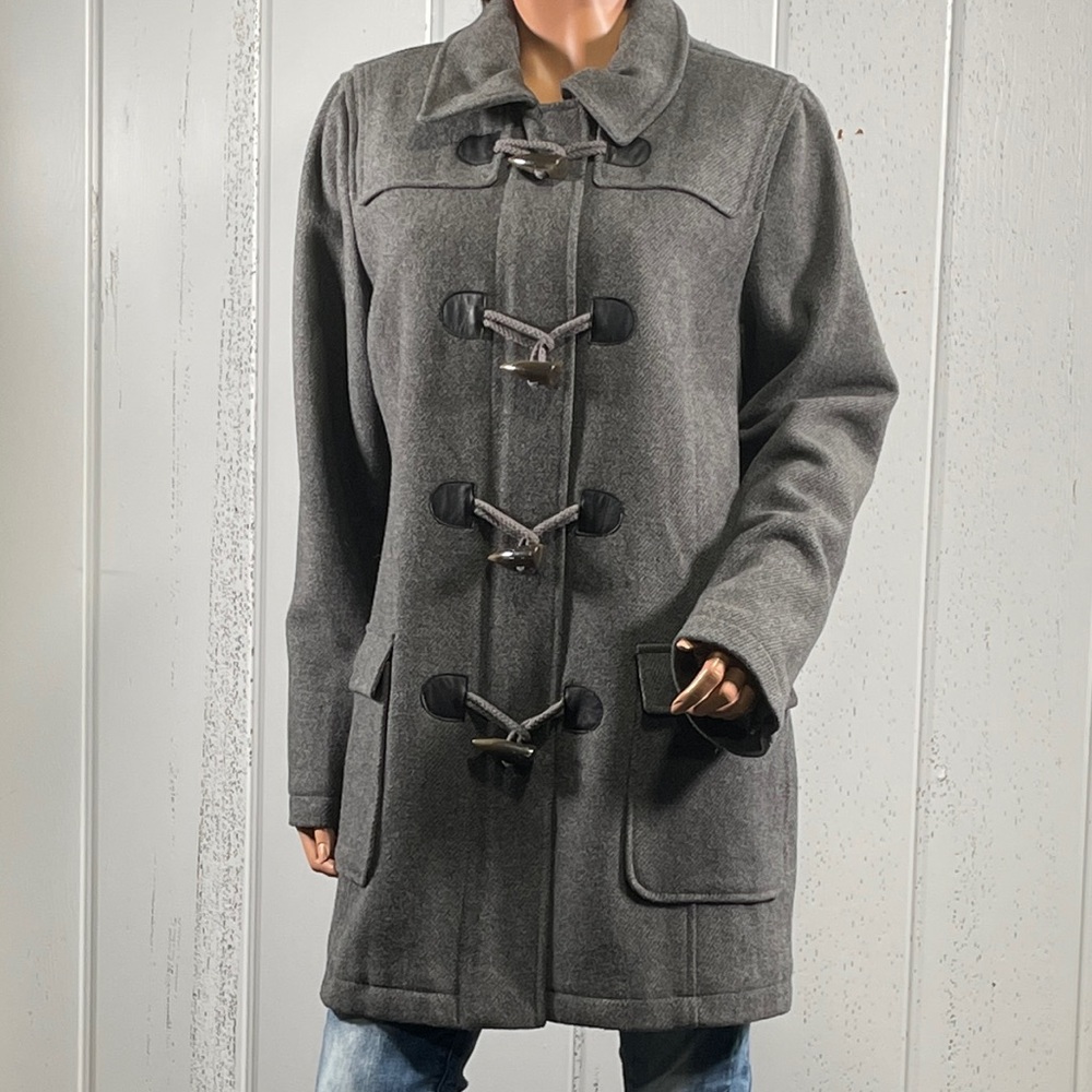 * Banana Republic Women’s Gray Wool Toggle Coat